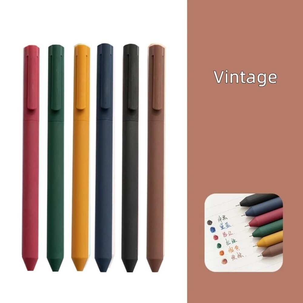 Nontoxic Gel Pens Wear Resistant Rotate Type 0.5mm Ballpoint Student