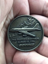 Boeing 5000 Jet Transports Coin Medal Airline Aircraft Aviation Flight