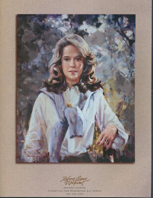 Robert Bruce Williams Lady Portrait Painting Vintage Magazine Illustration 2001