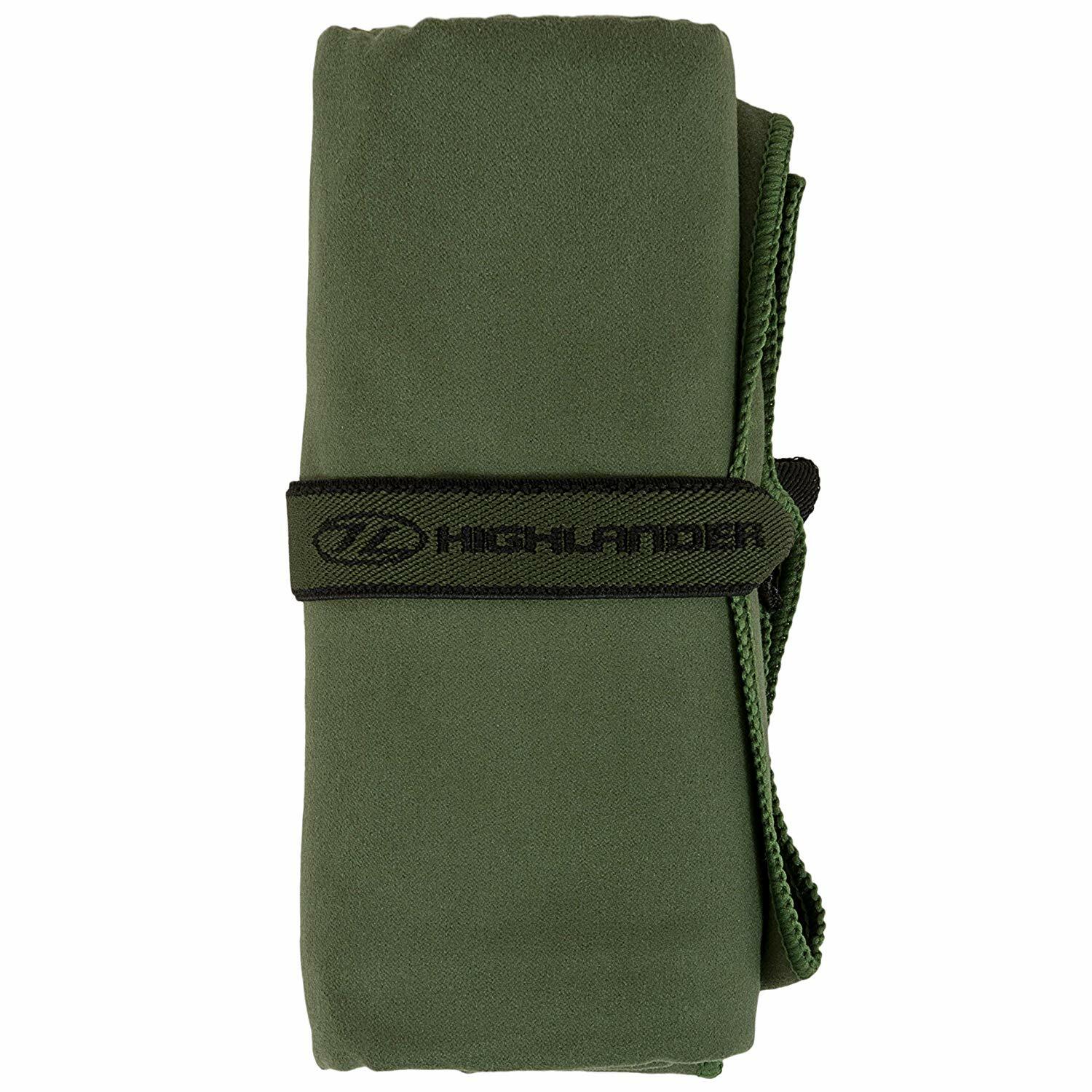 Highlander Fibresoft Bath Towel Large 75 x 130cm Olive  CS207-Olive