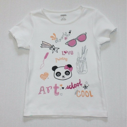 Gymboree Panda Academy Girl's Art School Cool Top T-shirt in size 4