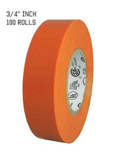 TapesSupply 100 Rolls Full Case Orange Electrical Tape 3/4" x 66 ft