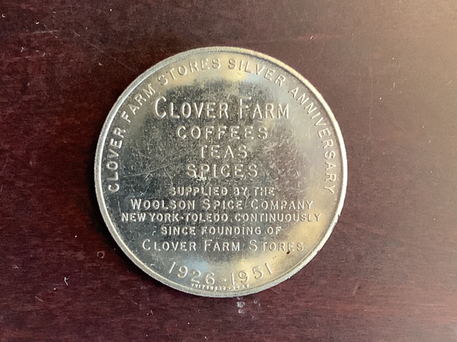 1951 Clover Farm Stores Silver Jubilee NickelSilver Medal 38mm.R5 Unl.HK361b eBay