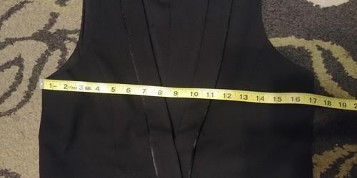 AFFINITY APPAREL - WOMEN'S. SIZE XS BLACK 1 BUTTON VEST VERY NICE! BRAND NEW! - Picture 2 of 7
