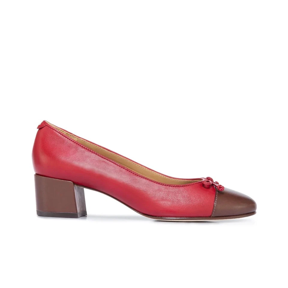 Bailarina Bernardo 1946 Marisol Pump rojo oscuro para mujer talla 7,5 Foto 3 de 4