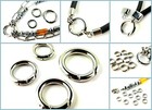 Edelstahl Karabiner Ring Donut rund Kettenverkürzer 15/18/20/24mm  SERAJOSY