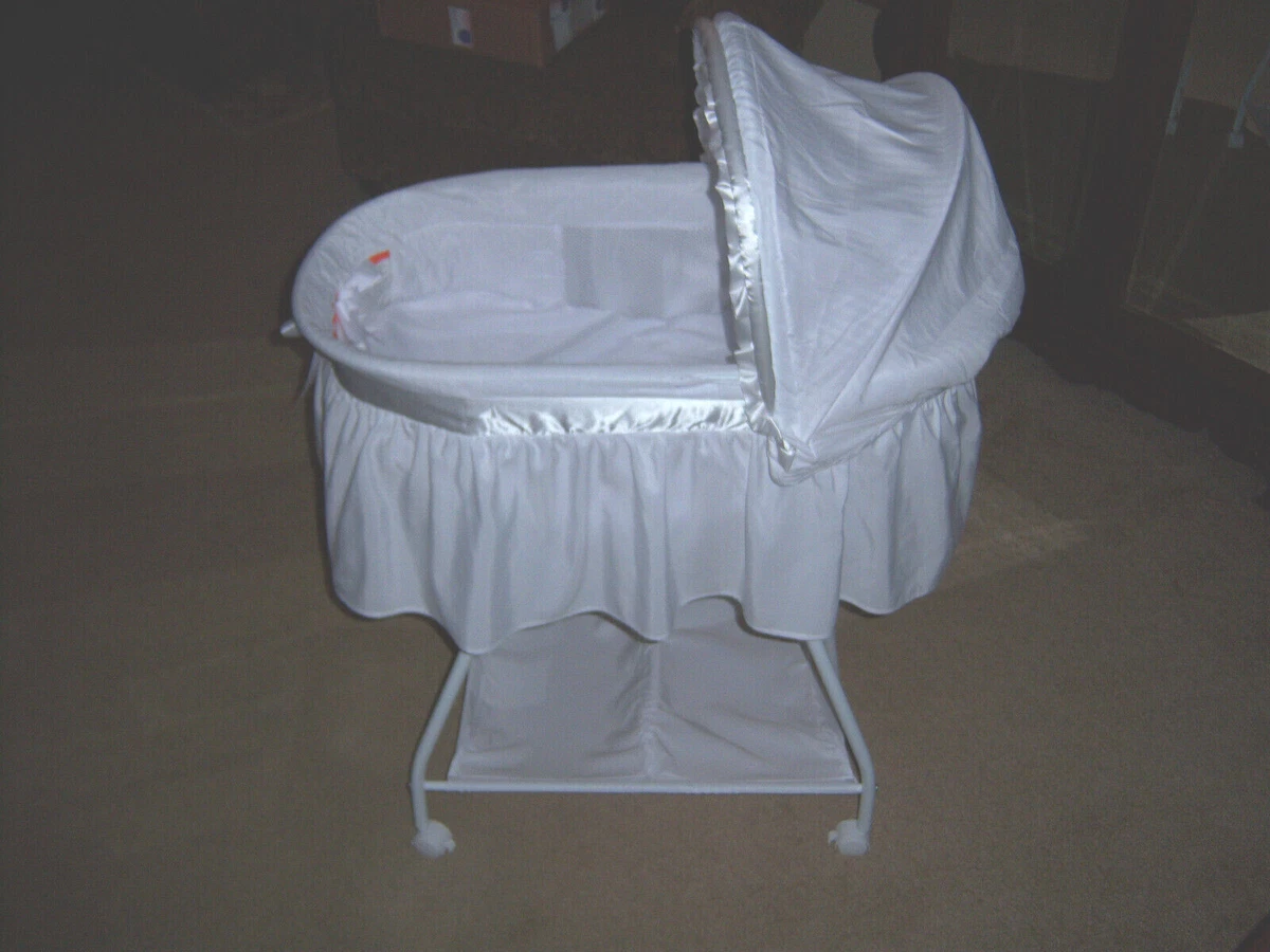 All white bassinet cheap
