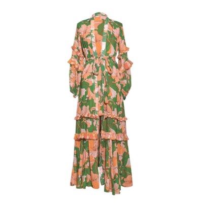 Rare Glory Ang Green Salamanca Kimono Coverup Dress Medium M