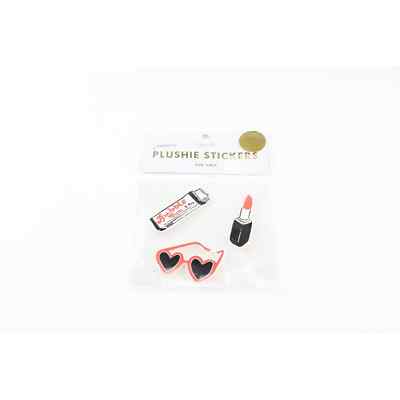 ban.do Leatherette Plushie Stickers Fun Girls Bubble Gum Sunglasses Lipstick NEW