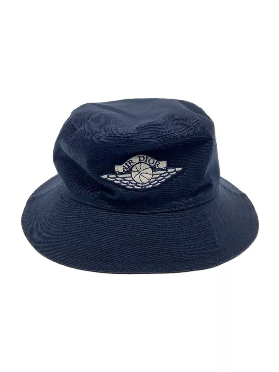Chapeau Dior HOMME 20AW AIRDIOR logo seau L coton bleu marine uni homme 033C906E41
