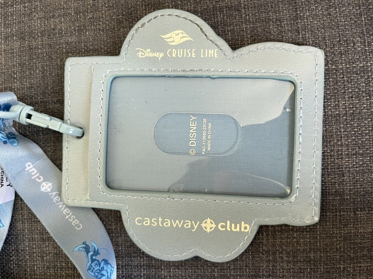 ディズニークルーズライン キャスタウェイクラブ プラチナ ランヤード IDケース Disney Cruise Line DCL 25th Anniversary Platinum Lanyards