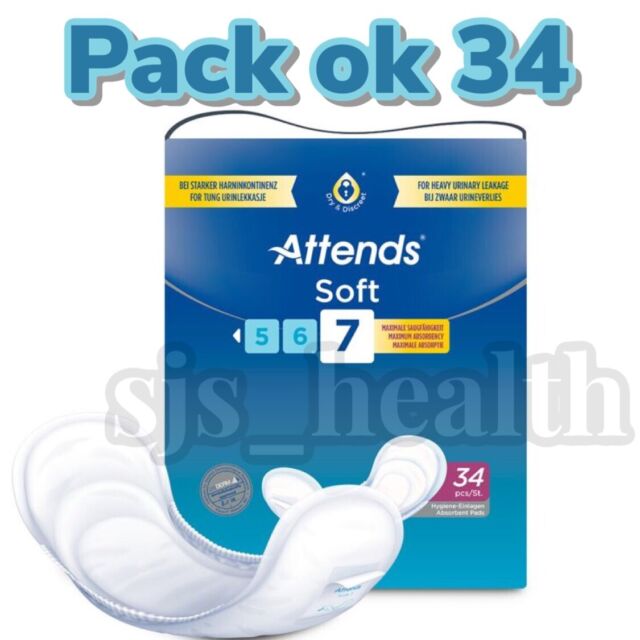 Attends Soft 7 Pads 34 Pack Incontinence Aid