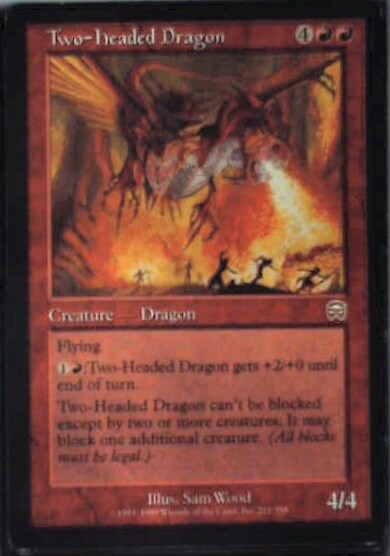 Two-Headed Dragon - Mercadian Masques: #221, Magic: The Gathering Lp R97