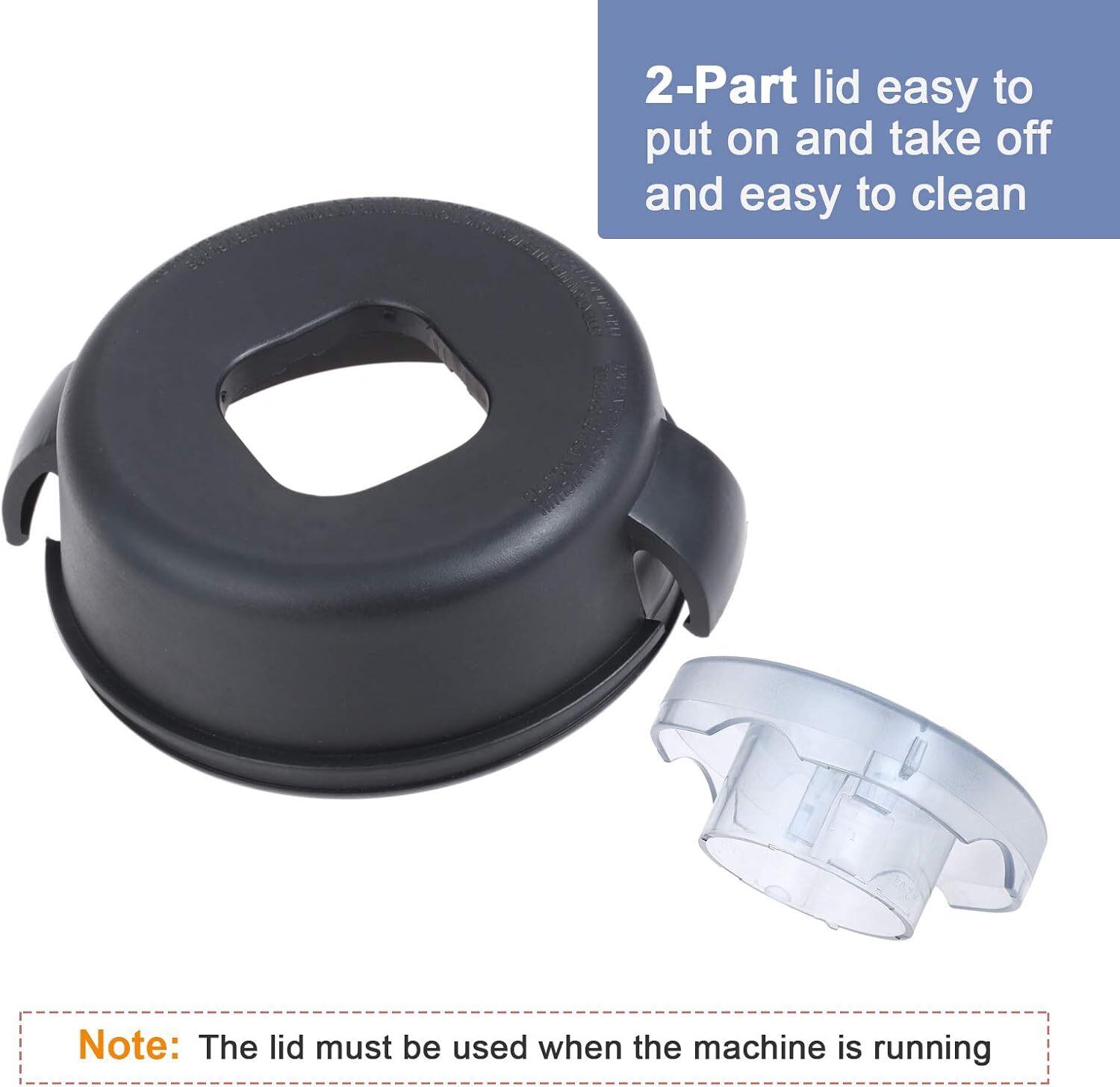 2-Part Lid and Plug Compatible with Vitamix 5200 & 5000, Blender Replacement ...