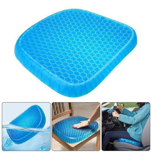 Honeycomb Breathable Gel Seat Cushion Mat for Pressure Back Tailbone Pain Relief - Picture 5 of 16