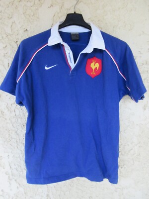 Maillot Rugby Vintage En Coton – 10 Nations – Taille L – Très Bon État