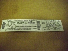 Impala SS~Emission Decal~LT1 Caprice~9C1~12553939~OEM~Fleetwood~Roadmaster~1996~