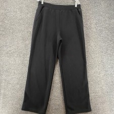 Lilly Pulitzer Pants Womens L Black Pull On Wide Leg Sweatpants Lounge Casual