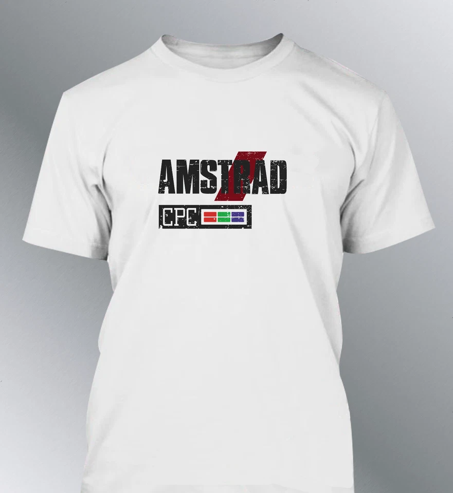 - SANS MARQUE/GÃ©NÃ©RIQUE - tee shirt Amstrad CPC 464 6128 Vintage années 80 ordinateur personnel aspect usé