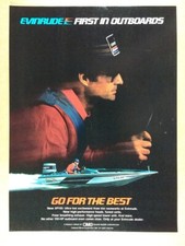 1983 Evinrude XP150 motore fuoribordo Skeeter basso barca foto stampa d'epoca pubblicità