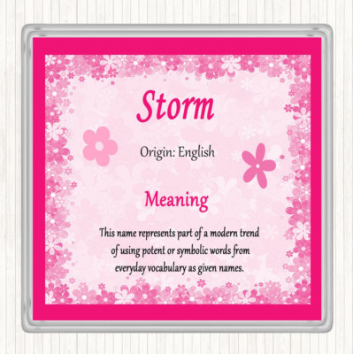 Storm Name Bedeutung Getränkematte Untersetzer Rosa