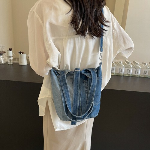 Artistic Fashion Portable Shoulder Canvas Bag Women's Bag Bag Stitching - Picture 4 of 6