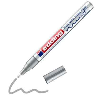 Edding Glanzlackmarker 751 creative Rundspitze 1-2mm - silber