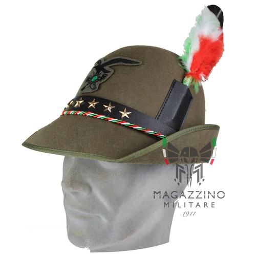 Cappello Alpino Congedante Adunata Alpini completo di Fregio e Penna | eBay