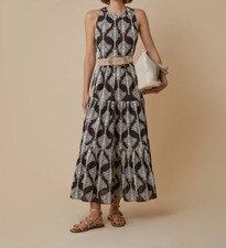 Abito cacao lungo in mussola ricamata PENNYBLACK modello FARISEO Tg.40