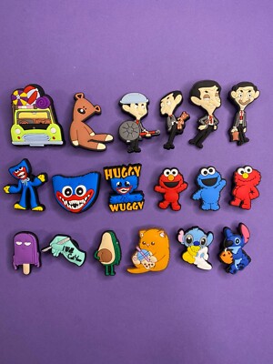 Passend für Clog Charms Schuh Charms Ji Mr Bean Anime Stitch Elmo