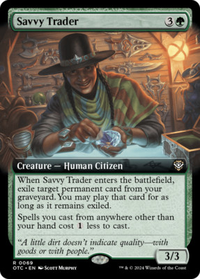 Savvy Trader EXTENDED, Outlaws of Thunder Junction, MTG NM/M