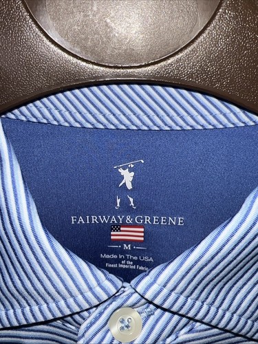 NWT Fairway & Greene Men’s Medium Golf Polo Shirt ✅ MSRP $100+ - Imagen 5 de 7