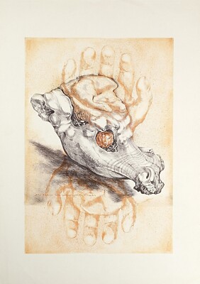 Ursula Hanke-Förster, Der Traum des verwurzelten Tieres, unsigniert, 1979