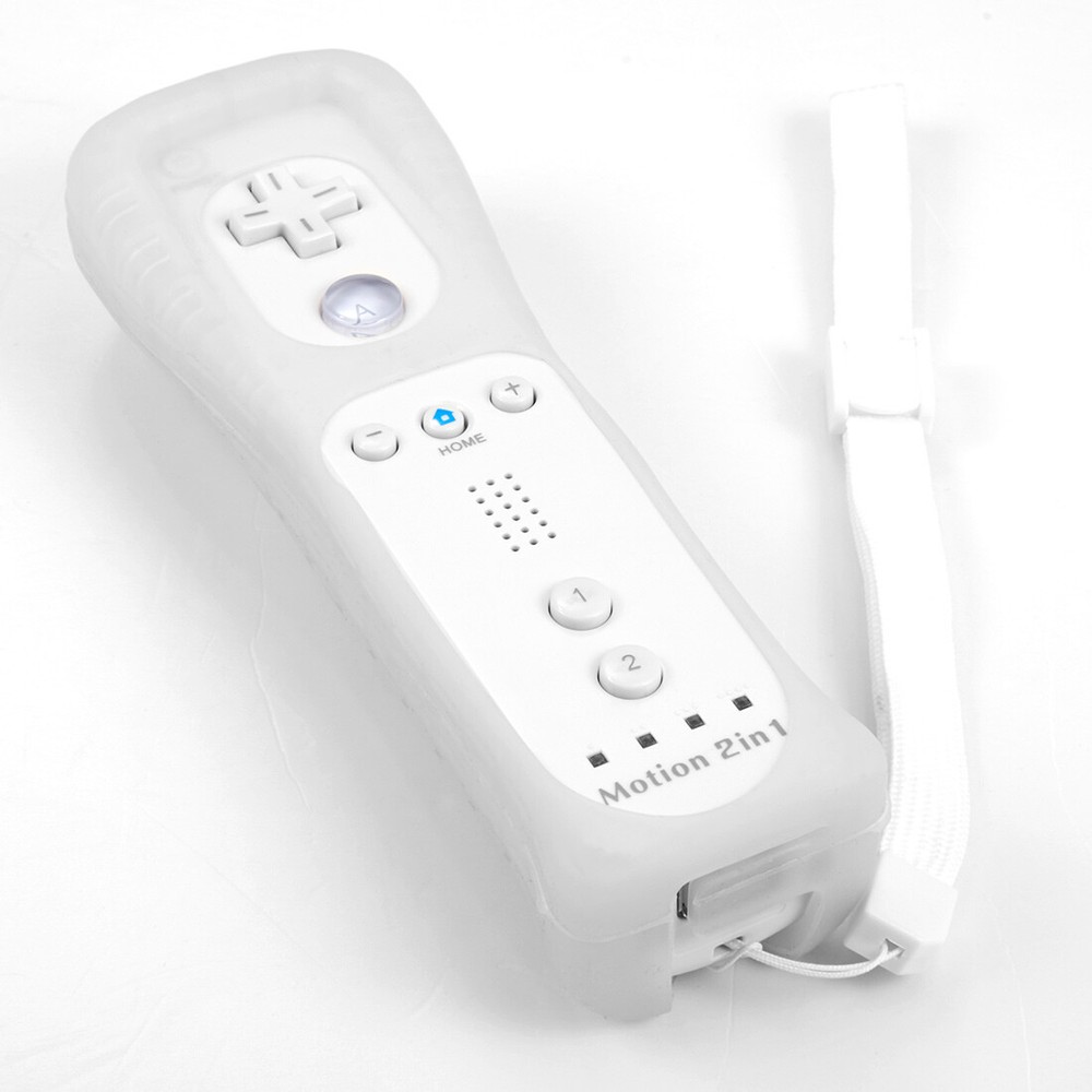 Built in Motion Plus Remote Controller & Nunchuck For Nintendo Wii Wii U + Strap