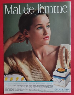 Press Advertising: Beauty Product EFAMOL MIDY Woman's Mal Evening Oil 1986