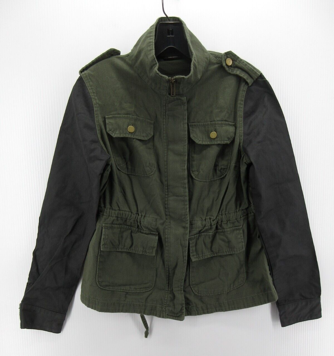 ANA A New Approach Jacket Women Petites Small Green Military