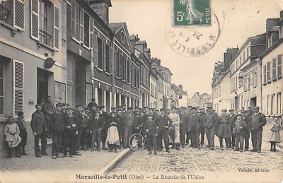 Carte Postale Ancienne CPA 60 Marseille – 'La Rentrée De L'usine' (années 1900)