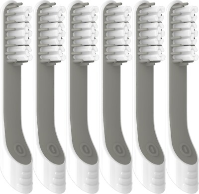 #ad 6 Pack Compatible Replacement Heads for Quip Electric Toothbrush White $11.39