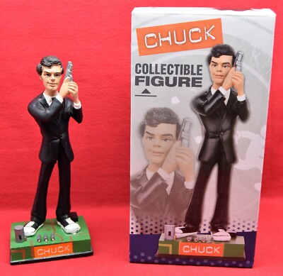 Open Box Chuck Bartowski as Spy Beeline Warner Bros Collectible Figure 19T