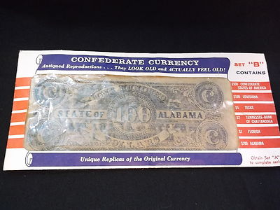 7 Replica Confederate States Currency Notes | eBay