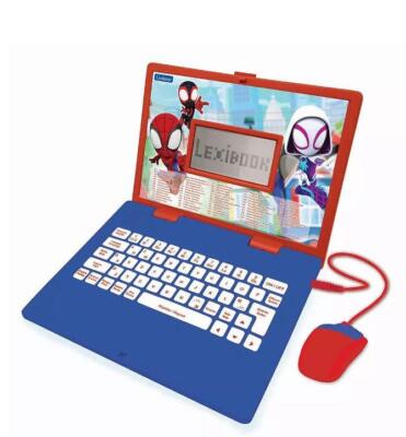 Lexibook Spidey & seine tollen Freunde zweisprachiger interaktiver Lernlaptop