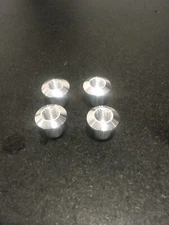 Threaded Weld On Bung Insert Aluminum 1/2-13 Blind Hole 6061 Flanged