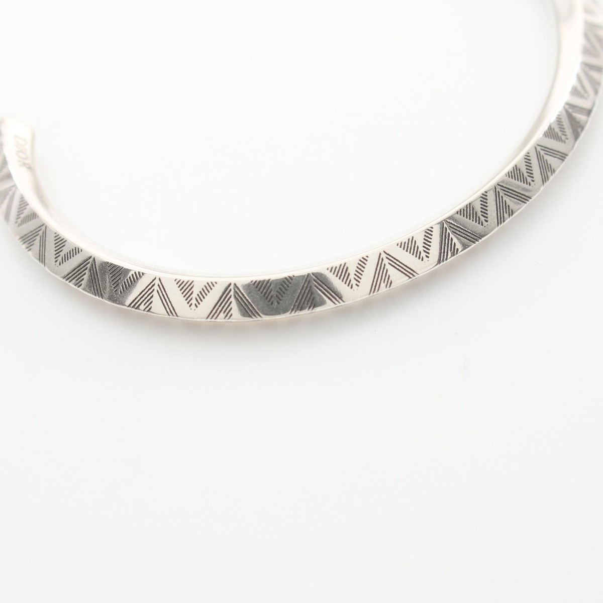 Christian Dior CD Diamond Bangle bracelet 19cm L Christian Dior CD Diamond Bangle bracelet 19cm L