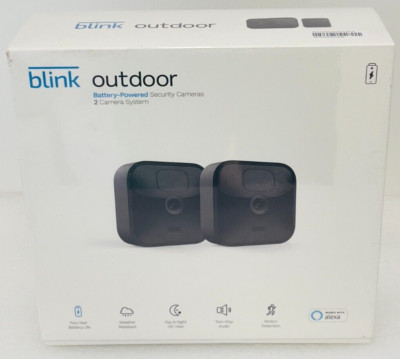 Blink Outdoor 2-Camera System-3rd Gen Wi-Fi, Works with Alexa, NEW