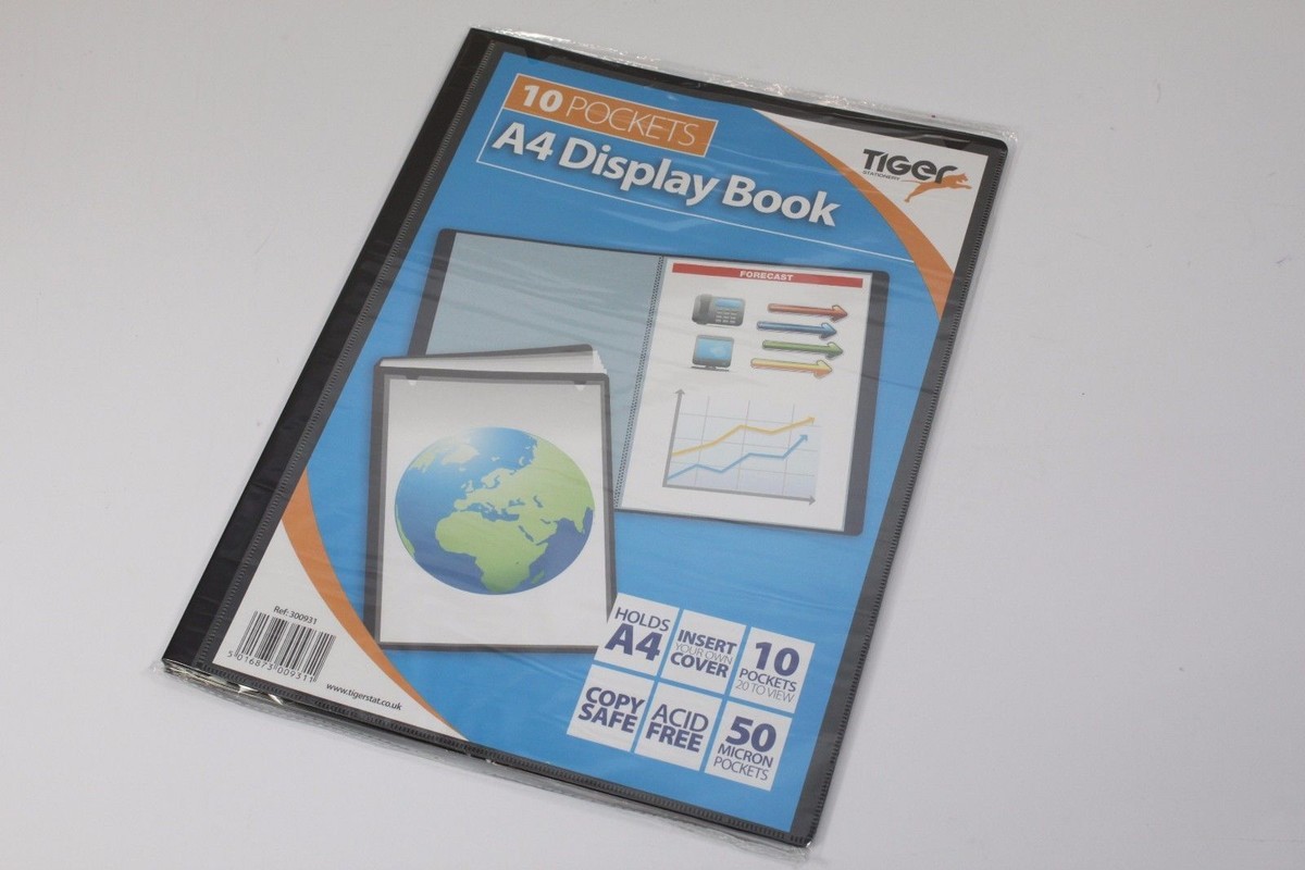 Binder With Plastic Sleeves Quality Presentation Display Book Portfolio ...
