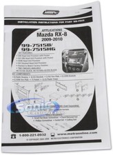 Façade Cadre 2DIN Metra 95-7510HG Pour Autoradio Mazda RX-8 - Noir - Neuf
