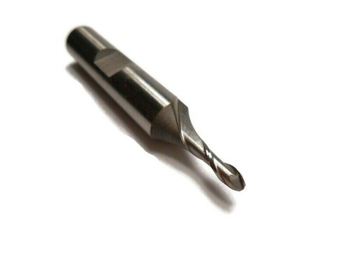 International Minicut 1/8" 2 Flute Ball End Mill High Speed Steel 245-4 - Picture 2 of 2