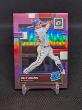 2022 Panini Donruss Optic - Rated Rookie Riley Adams #75 Pink Prizm (RC)