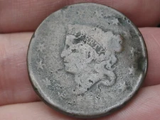 1820 Matron Head Large Cent Penny- About Good Details, Large Date