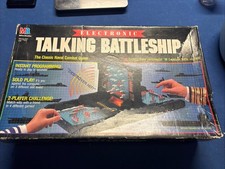 Electronic Talking Battleship No Manual Milton Bradley 1989 War Needs Repair